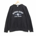 00s ラグランスウェット BUBBA ブラック XL | 古着