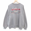 00s 長袖スウェット フィッシング刺繍 グレー XL | 古着