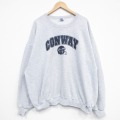 ラッセル 00s 長袖スウェット CONWAY グレー XL | 古着