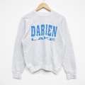 S★古着 リー Lee 長袖 スウェット メンズ 90年代 90s DARIEN ラグラン クルーネック USA製 薄グレー 霜降り 25dec22