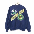 00s 長袖スウェット ファイティングアイリッシュ ネイビー XL | 古着