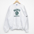 XL★古着 リーボック 長袖 スウェット メンズ 00年代 00s バスケットボール クルーネック 薄グレー 霜降り 25dec29