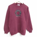 L★古着 リー Lee 長袖 スウェット メンズ 90年代 90s MCCORMICK 刺繍 クルーネック USA製 エンジ 26jan05
