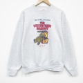 XL★古着 フルーツオブザルーム 長袖 スウェット メンズ 90年代 90s ラビット クルーネック 薄グレー 霜降り 26jan06
