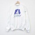 L★古着 長袖 トップス メンズ 90年代 90s THE Svalbard コットン モックネック ハイネック 白 26jan06