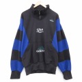 XL★古着 アディダス adidas 長袖 ハーフジップ スウェット メンズ 90年代 90s エキップメント CJSA 大きいサイズ ラグラン クルーネック 黒他【spe】 26jan07