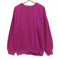 XL★古着 ドッカーズ 長袖 スウェット メンズ 90年代 90s ワンポイントロゴ クルーネック 紫 26jan07