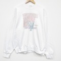 XL★古着 フルーツオブザルーム 長袖 スウェット メンズ 90年代 90s チューリップ 大きいサイズ クルーネック 白 26jan07