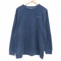 コロンビア 長袖スウェット ワンポイントロゴ ネイビー XL | 古着