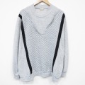 XL★古着 長袖 トップス メンズ 80年代 80s 大きいサイズ クルーネック USA製 薄グレー 霜降り 26jan14