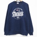 NFL ニューイングランドペイトリオッツ スウェット アメフト ネイビー XL | 古着