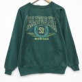 M★古着 ヘインズ 長袖 スウェット メンズ 90年代 90s カリフォルニア ラグラン クルーネック USA製 緑 26jan26