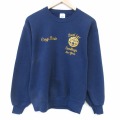 M★古着 ジャージーズ 長袖 スウェット メンズ 90年代 90s ニューヨーク クルーネック USA製 紺 26jan31