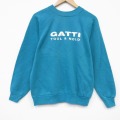 M★古着 TULTEX 長袖 スウェット メンズ 90年代 90s GATTI ラグラン クルーネック USA製 青緑 26feb02