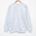 M★古着 長袖 スウェット メンズ 90年代 90s 無地 ラグラン クルーネック 薄グレー 霜降り 26feb05