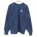 XL★古着 長袖 スウェット メンズ 00年代 00s G 大きいサイズ クルーネック USA製 紺 26feb14