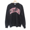 チャンピオン 長袖スウェット CORTLAND ブラック M | 古着