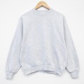 M★古着 ジャージーズ 長袖 スウェット メンズ 90年代 90s 無地 クルーネック USA製 薄グレー 霜降り 26feb19