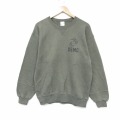 M★古着 長袖 スウェット メンズ 00年代 00s ミリタリー USMC クルーネック 緑 26feb20