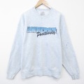 XL★古着 フルーツオブザルーム 長袖 スウェット メンズ 90年代 90s AMHERST クルーネック 薄グレー 霜降り 26feb21
