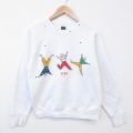 S★古着 スクリーンスターズ 長袖 スウェット メンズ 80年代 80s CKI ラグラン クルーネック USA製 白 26feb21