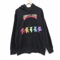 XL★古着 長袖 ロック バンド スウェット パーカー メンズ グレイトフルデッド 大きいサイズ 黒【spe】 26feb27