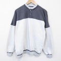 L★古着 長袖 スウェット メンズ 90年代 90s ヘンリーネック 薄グレー他 霜降り【spe】 26feb27