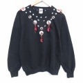 M★古着 ディッキーズ 長袖 スウェット メンズ 90年代 90s ラグラン クルーネック USA製 黒 26feb27
