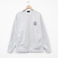 L★古着 キャンパス 長袖 スウェット メンズ 00年代 00s イエール YALE クルーネック 薄グレー 霜降り 26feb28