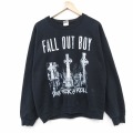 L★古着 長袖 ロック バンド スウェット メンズ フォールアウトボーイズ クルーネック 黒 26feb28