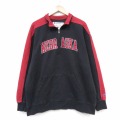 XL★古着 チャンピオン champion 長袖 ハーフジップ スウェット メンズ 00年代 00s ネブラスカ 大きいサイズ ラグラン 黒 26feb28