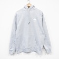 XL★古着 チャンピオン champion 長袖 スウェット パーカー メンズ 薄グレー 霜降り 26feb28