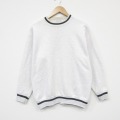L★古着 オニータ 長袖 スウェット メンズ 90年代 90s 無地 クルーネック USA製 薄グレー 霜降り 26mar05