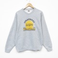 M★古着 フルーツオブザルーム 長袖 スウェット メンズ 00年代 00s バレーボール クルーネック グレー 霜降り 26mar05