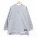 L★古着 ディスカス 長袖 スウェット メンズ 00年代 00s B クルーネック グレー 霜降り 26mar04