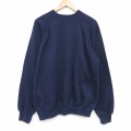 XL★古着 TULTEX 長袖 スウェット メンズ 90年代 90s 無地 ラグラン クルーネック USA製 紺 26mar04