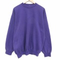 XL★古着 TULTEX 長袖 スウェット メンズ 90年代 90s 無地 大きいサイズ クルーネック USA製 紫 26mar02