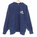 XL★古着 キャンバー 長袖 スウェット メンズ 90年代 90s PATCO 大きいサイズ クルーネック USA製 紺【spe】 26mar02