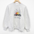 M★古着 ジャージーズ 長袖 スウェット メンズ 90年代 90s ヨット クルーネック USA製 薄グレー 霜降り 26mar09
