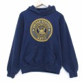 L★古着 長袖 スウェット パーカー メンズ 90年代 90s ミリタリー USネイビー リフレクター クルーネック USA製 紺 26mar07