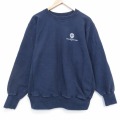 XL★古着 長袖 スウェット メンズ 00年代 00s GRIFFIN クルーネック USA製 紺 26mar07