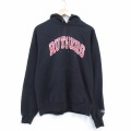 L★古着 チャンピオン champion 長袖 スウェット パーカー メンズ 00年代 00s ラトガーズ 黒 26mar13
