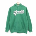 L★古着 ジャージーズ 長袖 スウェット パーカー メンズ 90年代 90s マーチングバンド USA製 緑 26mar13