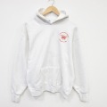 L★古着 フルーツオブザルーム 長袖 スウェット パーカー メンズ 90年代 90s ATO 白 26mar12