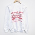 S★古着 ヘインズ 長袖 スウェット メンズ 80年代 80s スクール ラグラン クルーネック USA製 白 26mar14