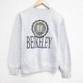 S★古着 フルーツオブザルーム 長袖 スウェット メンズ 90年代 90s BERKELEY カレッジ クルーネック USA製 薄グレー 霜降り 26mar14