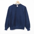 M★古着 ジャージーズ 長袖 スウェット メンズ 90年代 90s 無地 クルーネック USA製 紺 26apr01