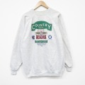 XL★古着 ヘインズ 長袖 スウェット メンズ 90年代 90s SPICE ラグラン クルーネック USA製 薄グレー 霜降り 26apr01