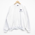 XL★古着 長袖 スウェット メンズ 90年代 90s ケープコッド 大きいサイズ クルーネック USA製 薄グレー 霜降り 26mar21