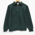 S★古着 ジャージーズ 長袖 ハーフジップ スウェット メンズ 00年代 00s 無地 薄緑 26mar25
